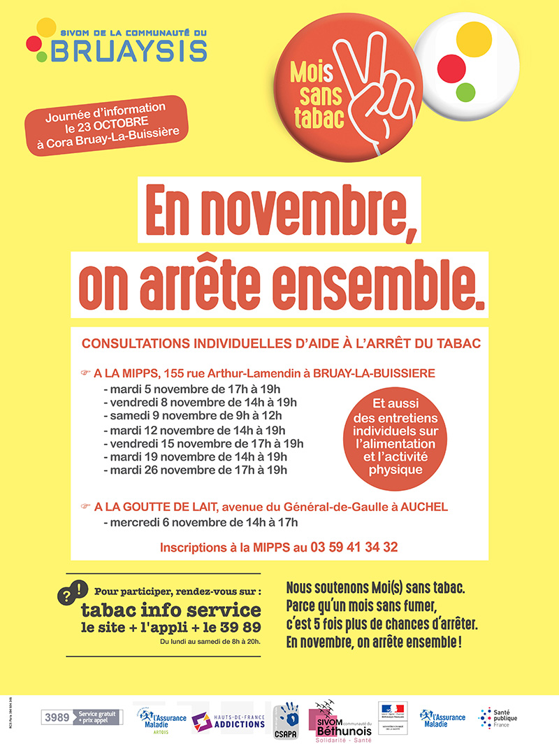 Affiche MIPPS - Mois sans tabac 800 px